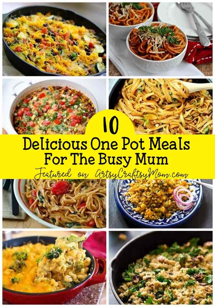 10 Super Delicious One Pot Recipes for Busy Moms - Toss all your ingredients into a single skillet or stockpot and you have a no-stress, no-mess meal ready. 