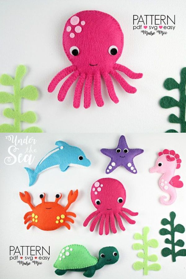 These Adorable DIY Felt Plushies are perfect for sewing beginners and even kids can make them! They also make great gifts for birthdays or any occasion!