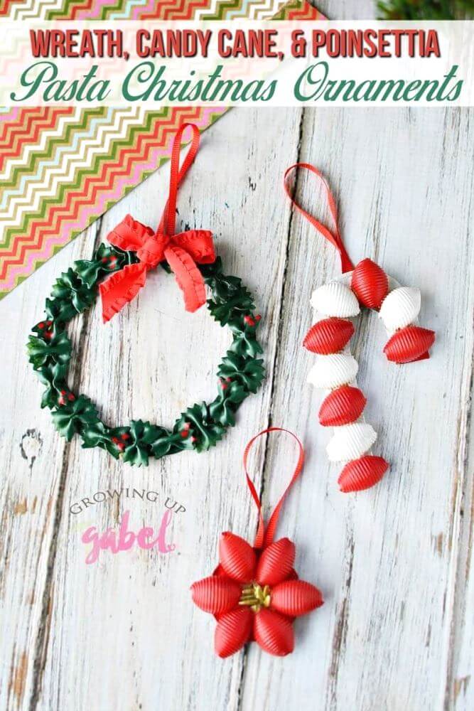 Give your Christmas tree a heartfelt touch of homemade with&nbsp;these Easy DIY Pasta Ornaments for kids to make this Christmas season!