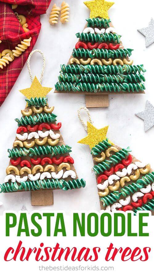 Give your Christmas tree a heartfelt touch of homemade with&nbsp;these Easy DIY Pasta Ornaments for kids to make this Christmas season!
