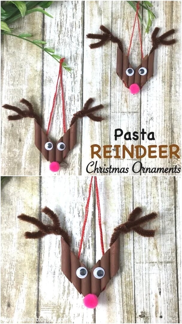 Give your Christmas tree a heartfelt touch of homemade with&nbsp;these Easy DIY Pasta Ornaments for kids to make this Christmas season!