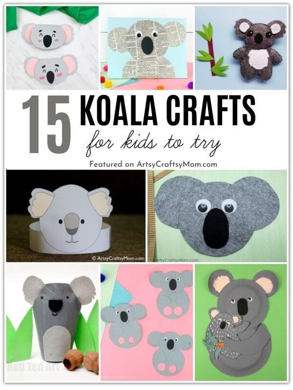 You're sure to go 'Awww' on seeing these cute Koala Crafts we've gathered - perfect for Koala Day on 3rd May or Australia Day on 26th January!
