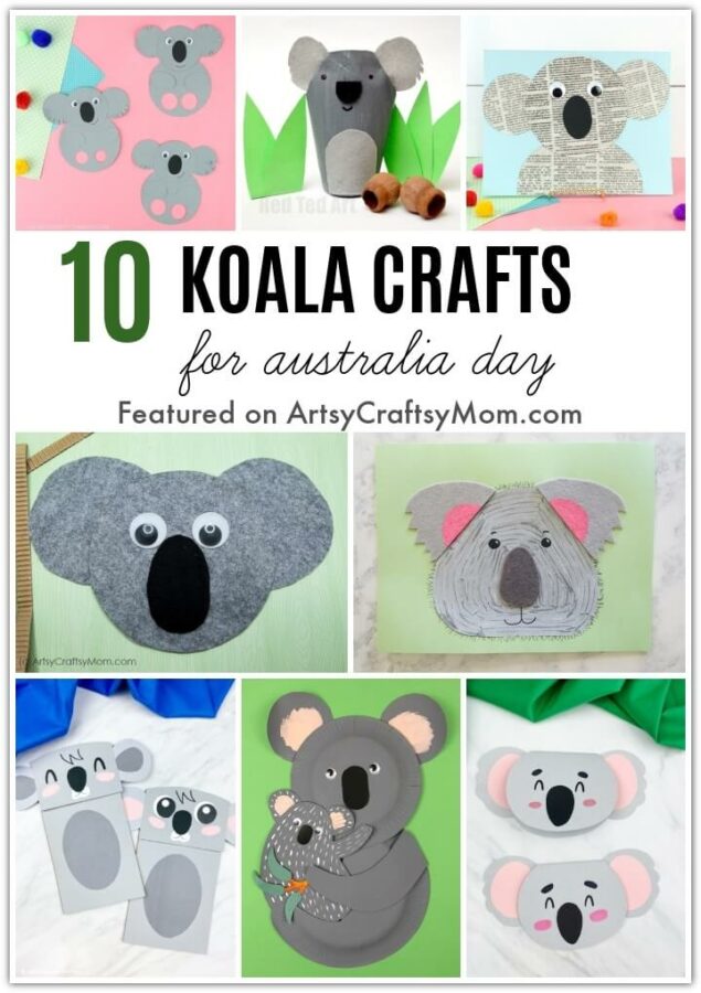 Printable Koala Craft Template Vlr eng br
