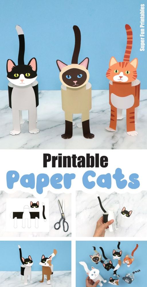 30 Awesome Cat Crafts and Books for Kids 16 We've got some awesome cat crafts & books for kids lined up - perfect for International Cat Day on 8th August or National Cat Day on 29th October.