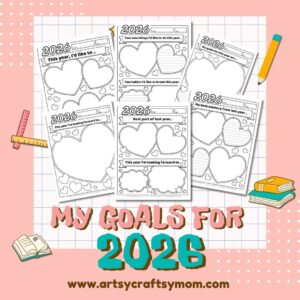 Printable New Year Goal Setting worksheets