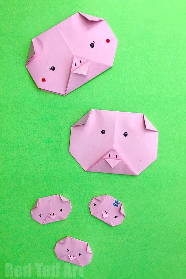 Celebrate National Pig Day with these cute and playful Pig Crafts for kids! Make pigs out of paper, cereal boxes, pompoms, sticks and more!