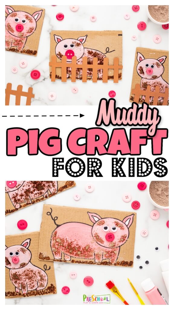 Celebrate National Pig Day with these cute and playful Pig Crafts for kids! Make pigs out of paper, cereal boxes, pompoms, sticks and more!