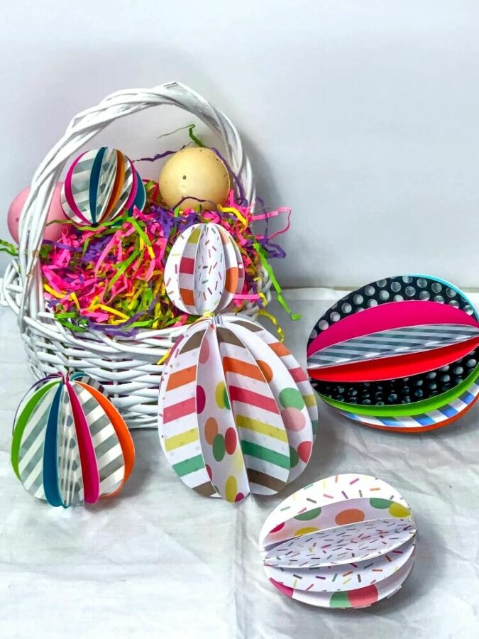 These bright and colorful Easter Egg Crafts for Kids are just what you need this festive season! Get creating with paper, yarn, tape and more!