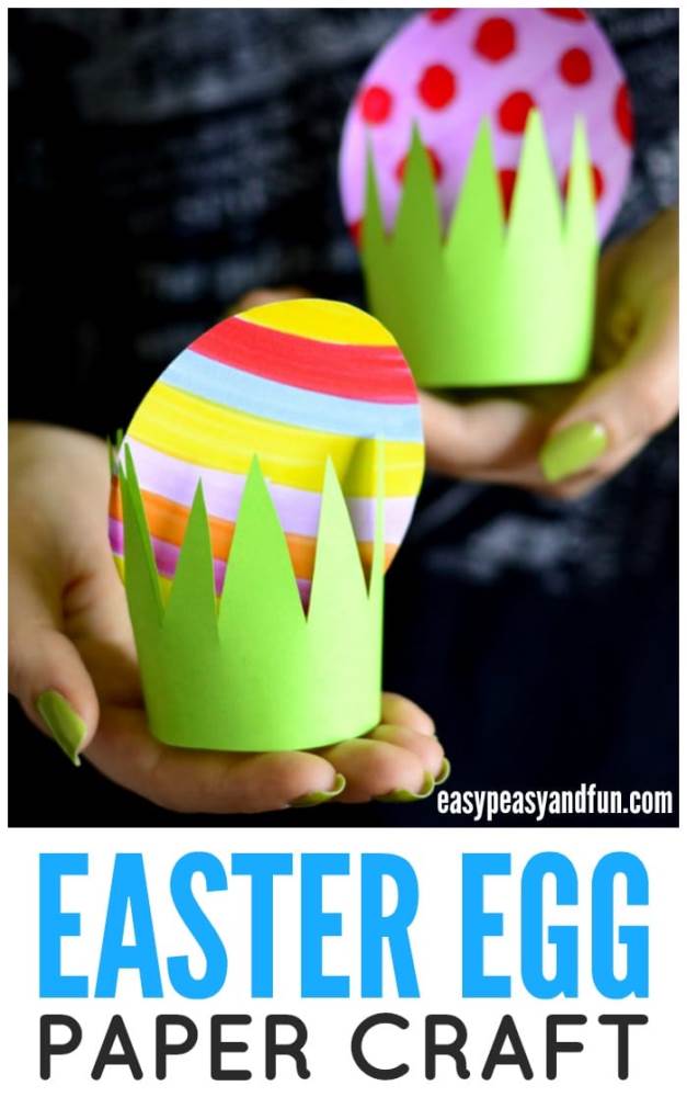 These bright and colorful Easter Egg Crafts for Kids are just what you need this festive season! Get creating with paper, yarn, tape and more!