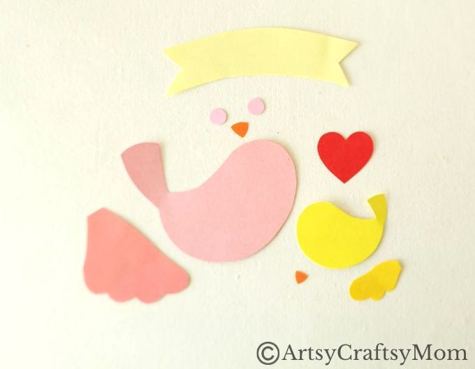 Mom is going to love this beautiful DIY Mothers Day Bird Card that kids can make easily. Gather some colored paper and get crafting!