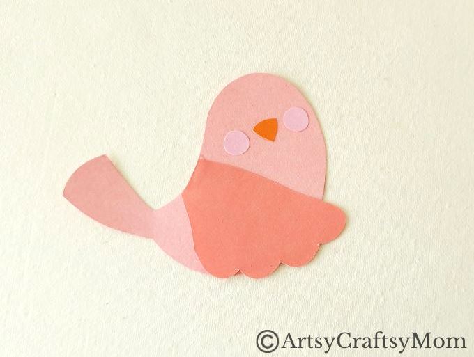 Mom is going to love this beautiful DIY Mothers Day Bird Card that kids can make easily. Gather some colored paper and get crafting!