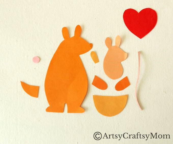 Here's an absolutely adorable Mothers Day Kangaroo Craft for Kids that features a Mommy Kangaroo and a Baby Kangaroo in her pouch!