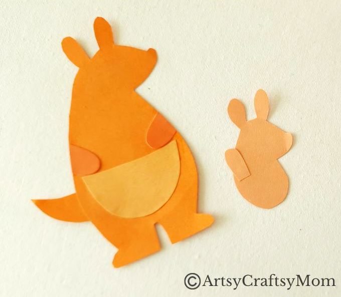 Here's an absolutely adorable Mothers Day Kangaroo Craft for Kids that features a Mommy Kangaroo and a Baby Kangaroo in her pouch!