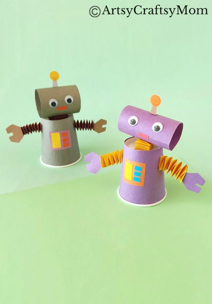 Easy And Fun Toilet Paper Roll Robot Craft For Kids