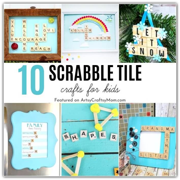 Celebrate National Scrabble Day by making the most of your old tiles - with these creative and fun Scrabble tile crafts for kids and teenagers!