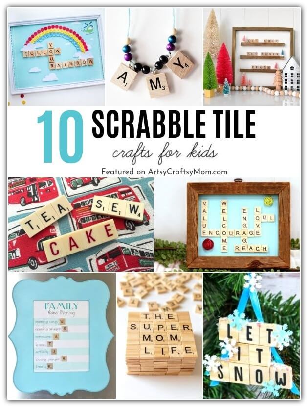 Celebrate National Scrabble Day by making the most of your old tiles - with these creative and fun Scrabble tile crafts for kids and teenagers!