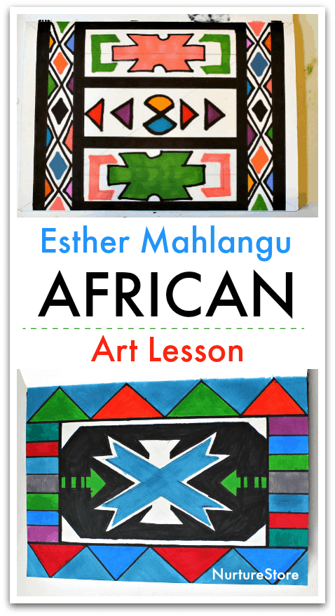 We're celebrating Africa Day on May 25th with these gorgeous Africa Art Projects for Kids! Learn about Kente, Andinkra, Kanga and more!