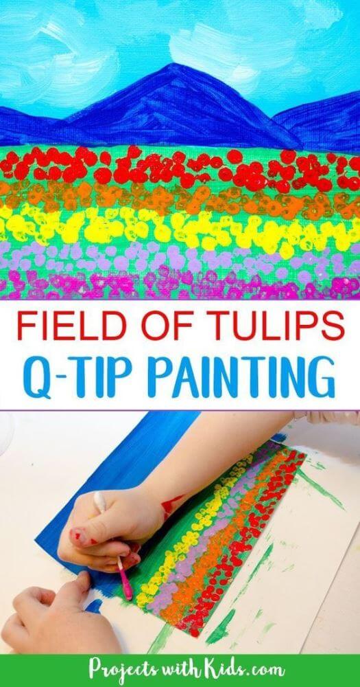 Celebrate National Tulip Day and spring blooms with these colorful tulip crafts for kids! Make tulips out of paper, cotton pads, even clothespins!