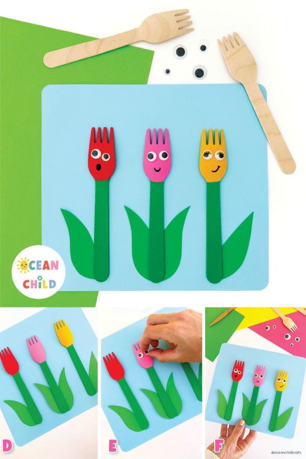 Celebrate National Tulip Day and spring blooms with these colorful tulip crafts for kids! Make tulips out of paper, cotton pads, even clothespins!