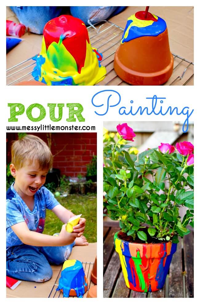 Kids are sure to love trying out these outdoor art activities! Forget about the mess as you wholeheartedly dive into the world of art and fun!