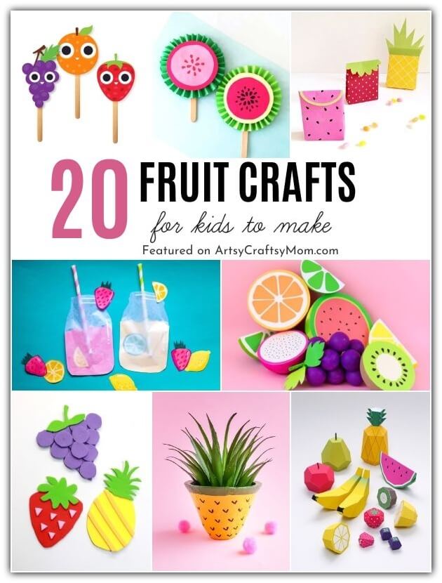 We've got some juicy fruit crafts for kids to try out this summer! Perfect to celebrate Eat More Fruits and Vegetables Day on May 21st.