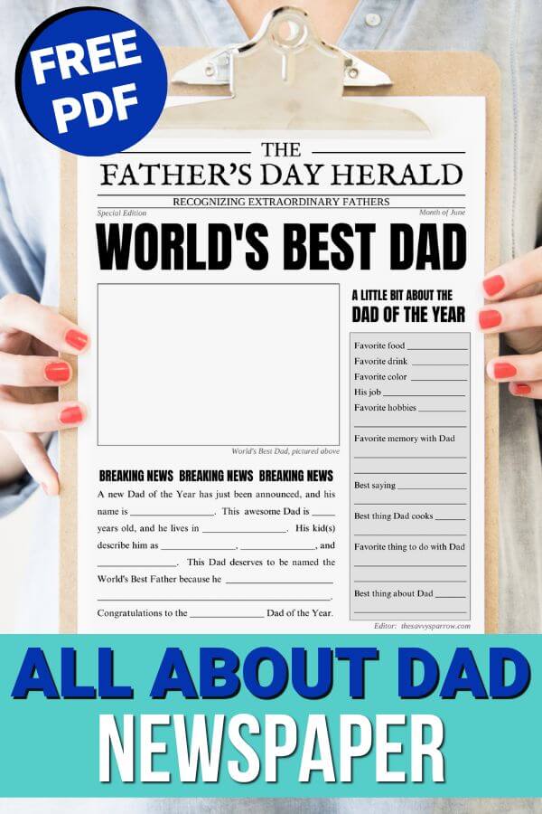 Here are some creative Fathers Day Printables for kids to have fun with! Some of these are solo projects, while some involve the whole family!