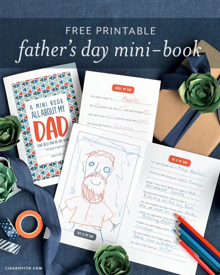 Here are some creative Fathers Day Printables for kids to have fun with! Some of these are solo projects, while some involve the whole family!