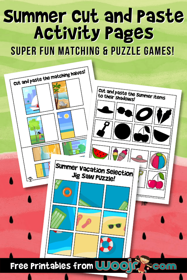 Enjoy your vacation with these fun summer printables for kids! Includes coloring pages, playdough mats, bookmarks, stickers and more!
