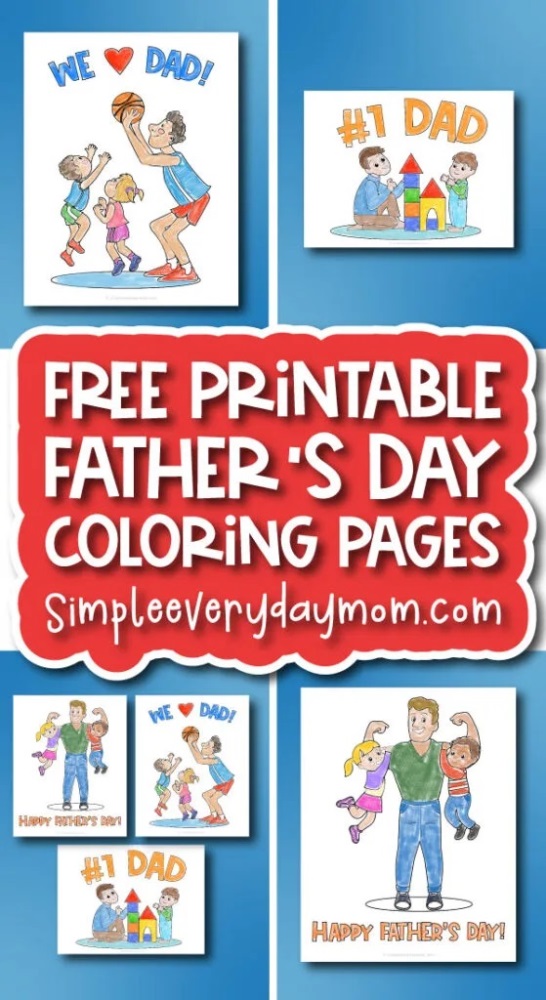 Here are some creative Fathers Day Printables for kids to have fun with! Some of these are solo projects, while some involve the whole family!