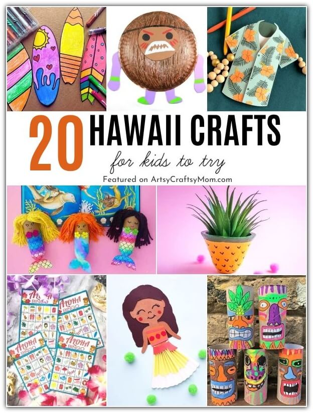 20 Heavenly Hawaii Crafts for Kids 23 Have fun this National Hawaii Day with colorful Hawaii Crafts for Kids! We've got leis, palm trees, surf boards & more to celebrate the 50th state!