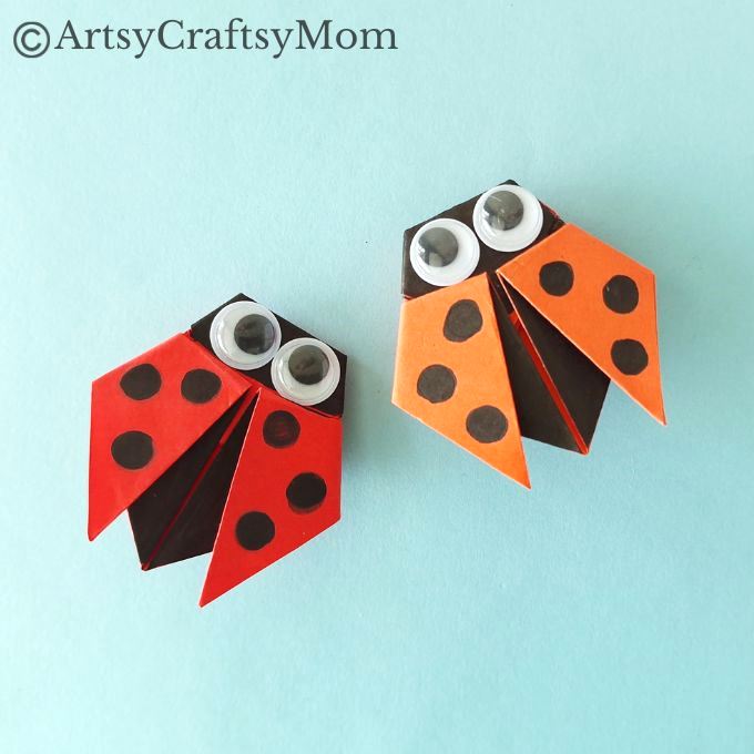 Here's an Origami Ladybug Craft that's just too cute for words! Find out how easy it is to turn a square piece of paper into an adorable ladybug!