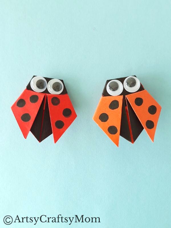 Here's an Origami Ladybug Craft that's just too cute for words! Find out how easy it is to turn a square piece of paper into an adorable ladybug!