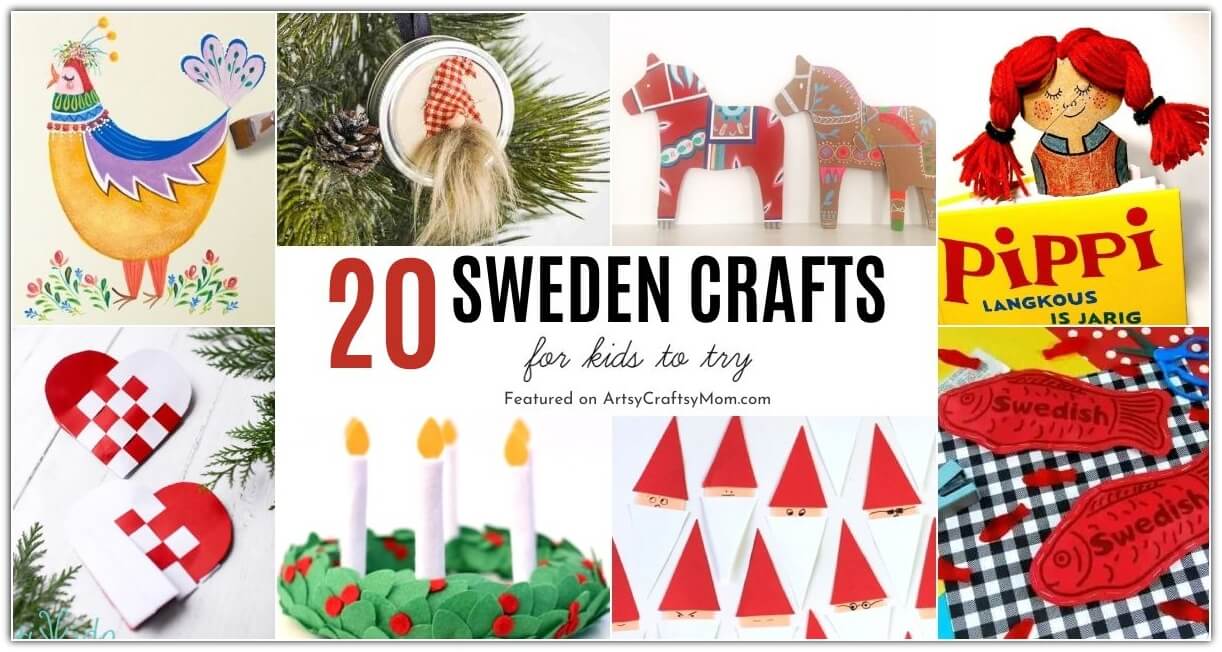 Celebrate this amazing Nordic nation with our fun Sweden Crafts for Kids! Learn about Dala horses, Påskris trees, Midsommarstångs and more!
