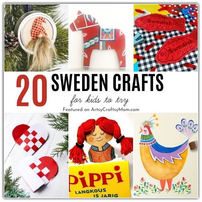 Celebrate this amazing Nordic nation with our fun Sweden Crafts for Kids! Learn about Dala horses, Påskris trees, Midsommarstångs and more!