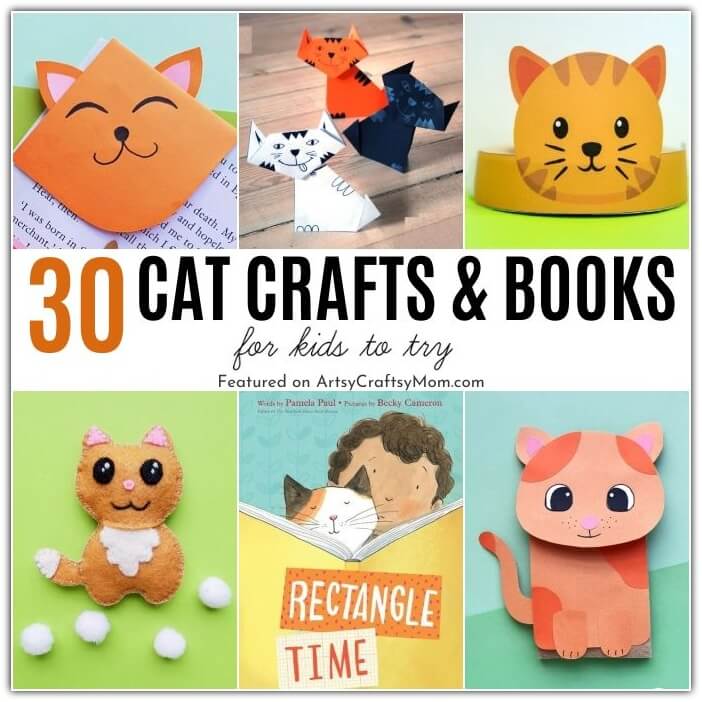 30 Awesome Cat Crafts and Books for Kids 33 We've got some awesome cat crafts & books for kids lined up - perfect for International Cat Day on 8th August or National Cat Day on 29th October.