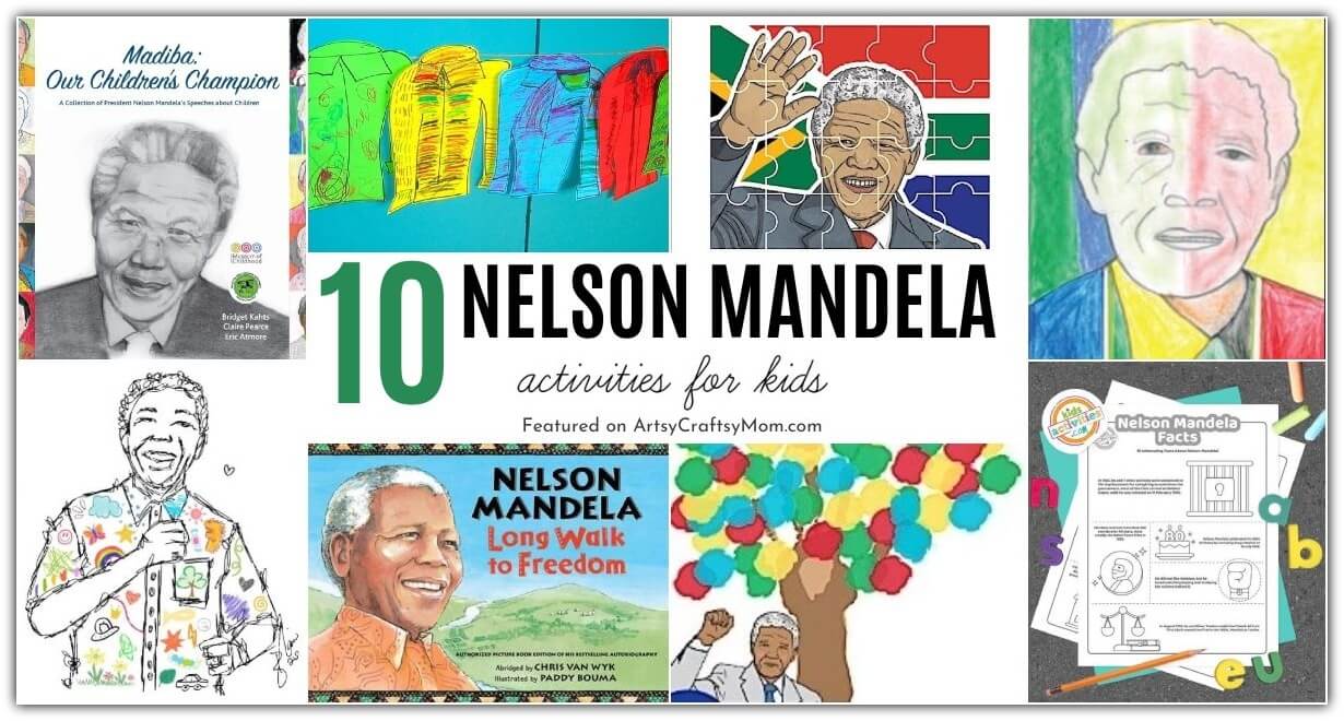 Celebrate Madiba's legacy with these Nelson Mandela Activities for Kids. Includes printables, crafts and books that teach us about the great man!