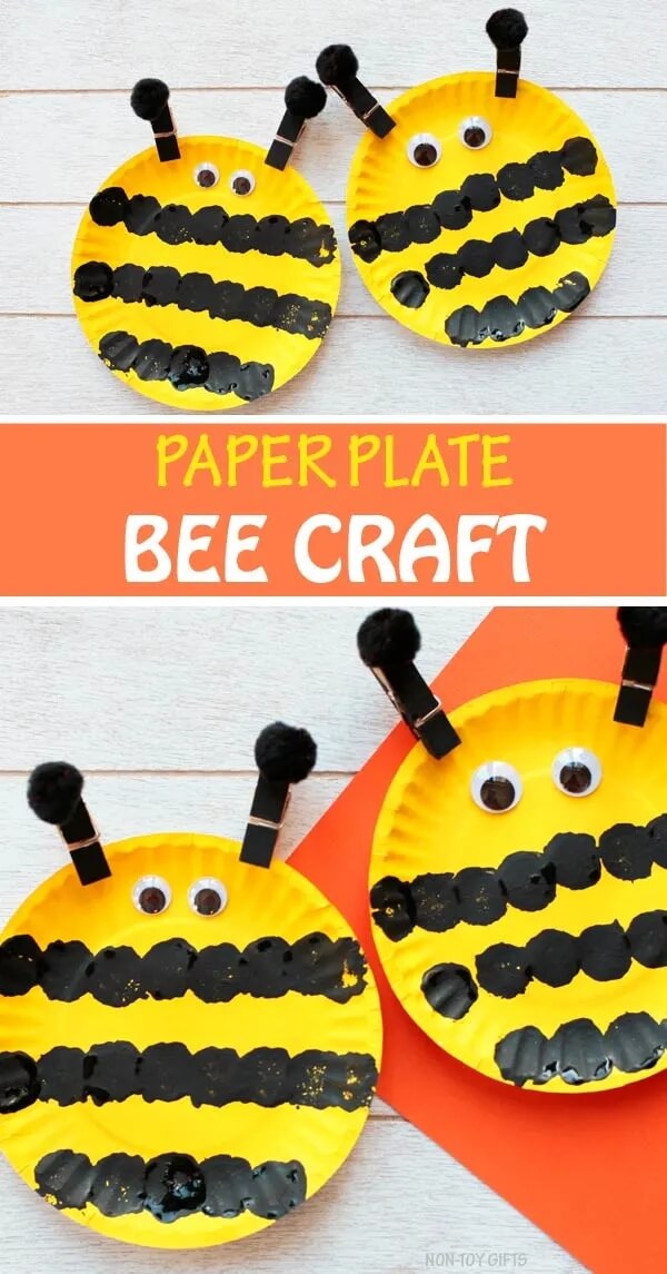 This World Bee Day, gather whatever you can find and make these cute bee crafts for kids! Clay, egg cartons, toilet rolls or craft sticks - use them all!