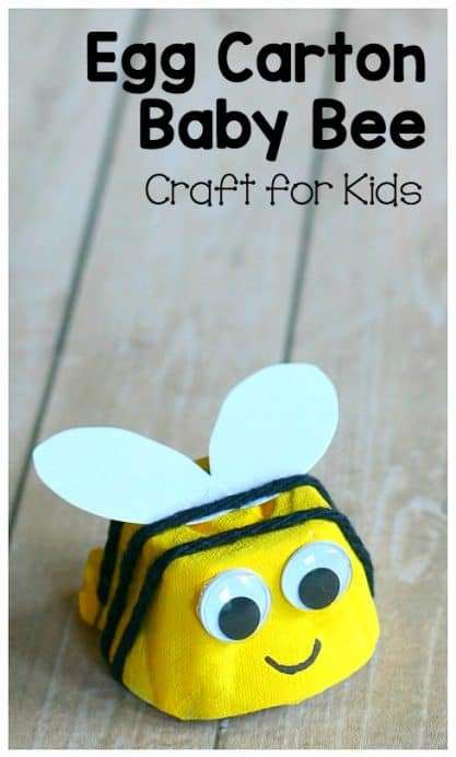 This World Bee Day, gather whatever you can find and make these cute bee crafts for kids! Clay, egg cartons, toilet rolls or craft sticks - use them all!