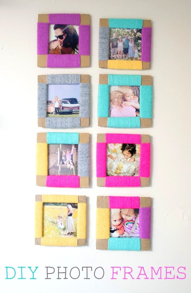Give your special memories beautiful homes with these DIY photo frames! Lots of ideas to make frames out of paper, sticks, clay & more!