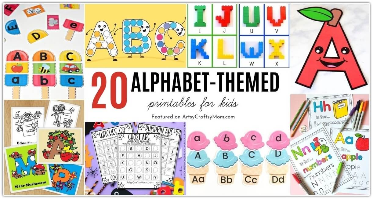 20 Awesome Alphabet Printables for Kids 24 These alphabet printables for kids are perfect to go with their lessons and makes learning extra fun! Check out puzzles, coloring pages and more!