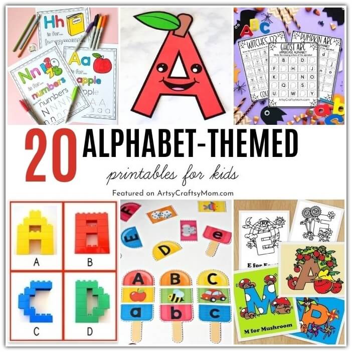 20 Awesome Alphabet Printables for Kids 22 These alphabet printables for kids are perfect to go with their lessons and makes learning extra fun! Check out puzzles, coloring pages and more!