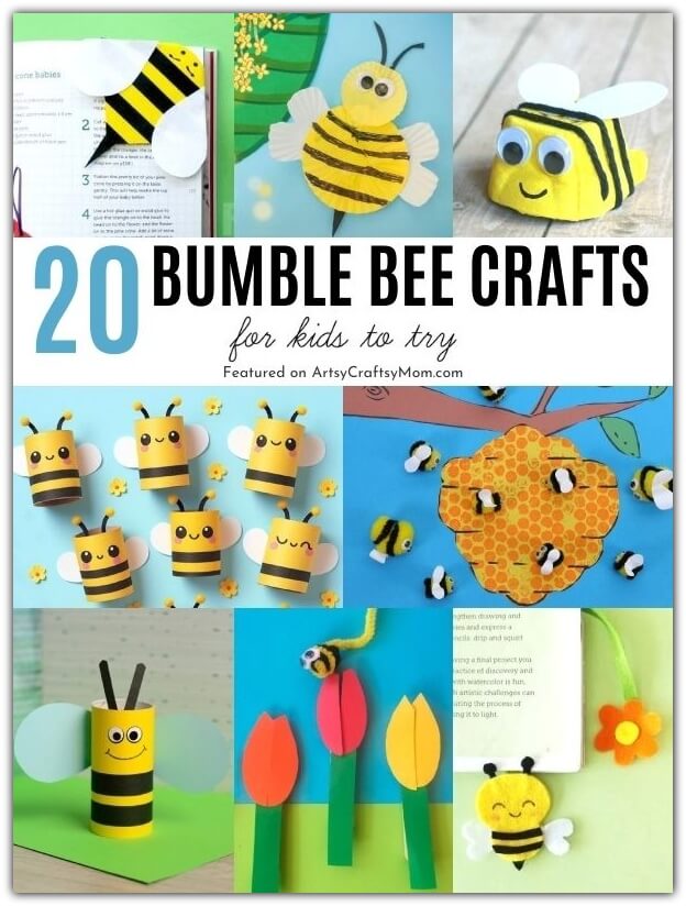 This World Bee Day, gather whatever you can find and make these cute bee crafts for kids! Clay, egg cartons, toilet rolls or craft sticks - use them all!