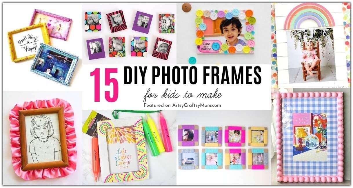 Give your special memories beautiful homes with these DIY photo frames! Lots of ideas to make frames out of paper, sticks, clay & more!