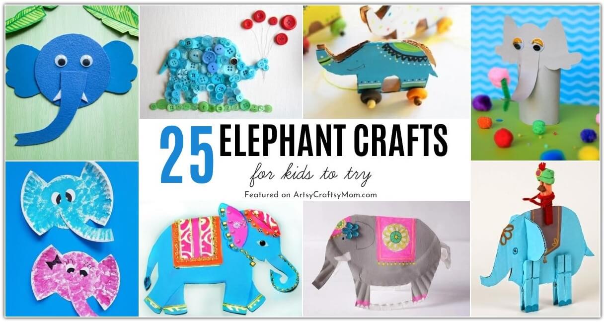 25 Enormously Cute Elephant Crafts for Kids 31 These incredibly cute elephant crafts for kids are perfect for all kinds of occasions. From Elmer, Horton and Clay and paper, there's an elephant craft you will fall in love with!