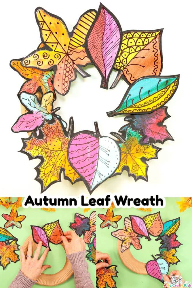 20 Fantastic Fall Leaf Crafts for Kids 7 Celebrate the start of Autumn with these pretty Fall leaf crafts for kids! Get drenched in the colors of Fall - yellows, oranges, browns and reds!