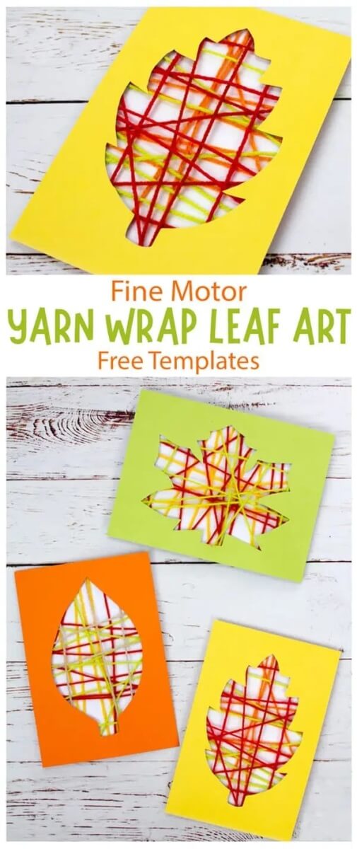 20 Fantastic Fall Leaf Crafts for Kids 11 Celebrate the start of Autumn with these pretty Fall leaf crafts for kids! Get drenched in the colors of Fall - yellows, oranges, browns and reds!