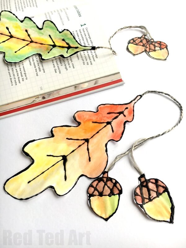 20 Fantastic Fall Leaf Crafts for Kids 15 Celebrate the start of Autumn with these pretty Fall leaf crafts for kids! Get drenched in the colors of Fall - yellows, oranges, browns and reds!