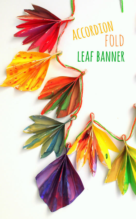 20 Fantastic Fall Leaf Crafts for Kids 16 Celebrate the start of Autumn with these pretty Fall leaf crafts for kids! Get drenched in the colors of Fall - yellows, oranges, browns and reds!