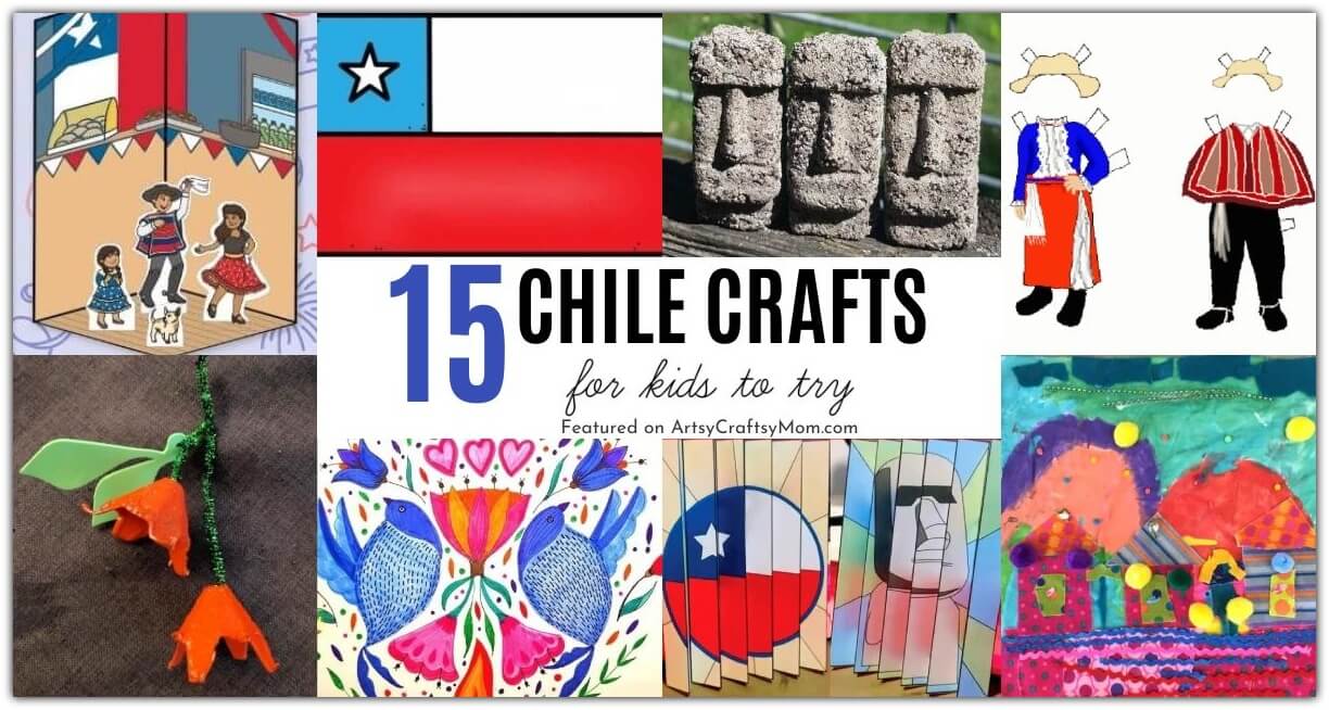 Celebrate Chile's Independence Day with these cheerful Chile Crafts for Kids! Learn about the country's colorful history, heritage and more!