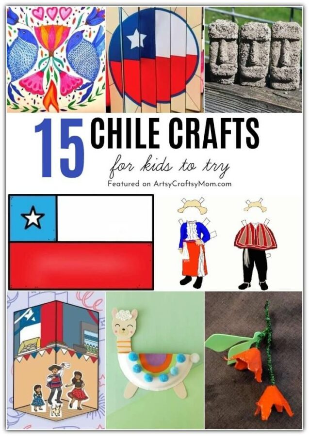 Celebrate Chile's Independence Day with these cheerful Chile Crafts for Kids! Learn about the country's colorful history, heritage and more!